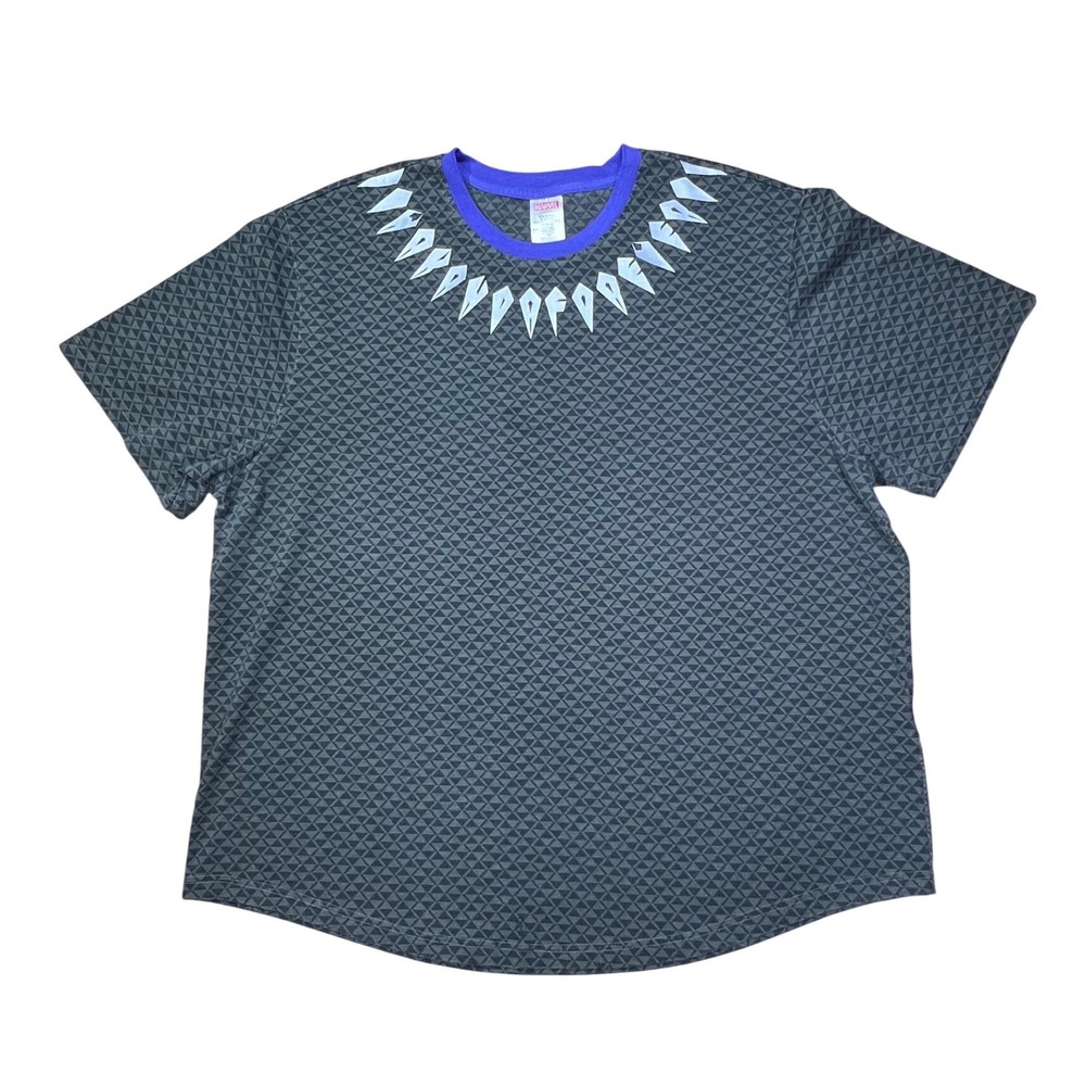 Marvel Disney Black Panther‎ Graphic T Shirt Men's XXL All Over Print Wakanda